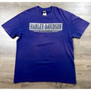 2008 Harley Davidson Motorcycles Mens T-Shirt Orlando FL Gator Blue Size XL